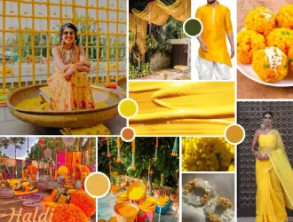 Bright Haldi Celebration Mood Board