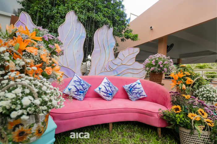 Ananta Vaishnavam Mehendi Seating and Floral Decor