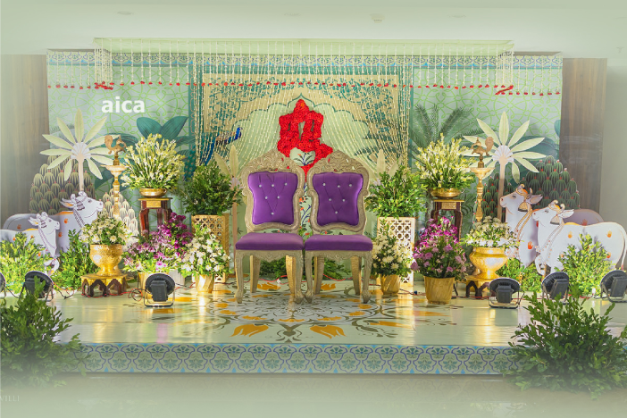 Aica Events Pellikoduku Floral Om Stage