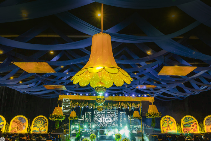 Aica Events Starry Night Sangeet Stage